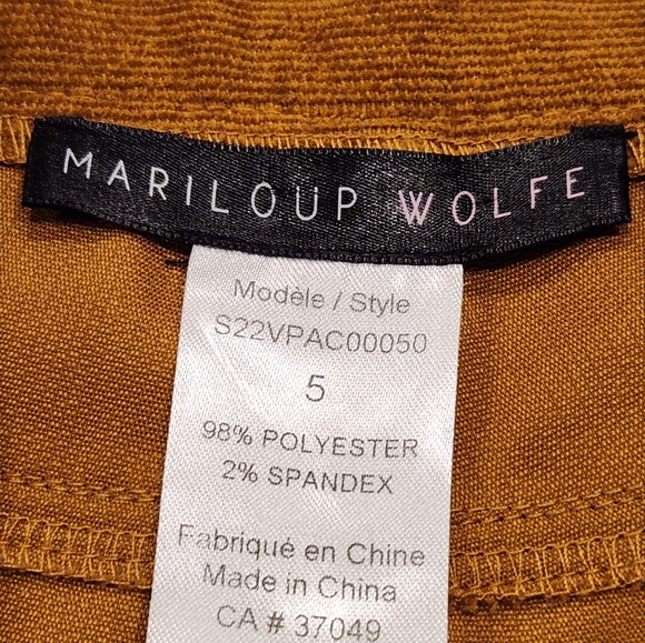 Mariloup Wolfe camel corduroy flare pants - Picture 5 of 6